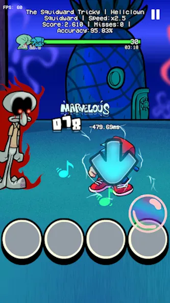 Trickward Undersea Beat Battle (Триковый Фанкин Мод против БФ) [MOD: Premium/Unlocked] - Скриншот 1