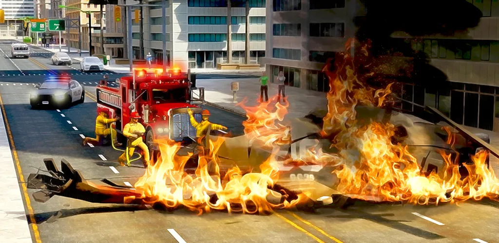 Real Firefighter 3D Simulator (Реальный Пожарник 3D Симулятор) [MOD: Разблокировано] - Скриншот 1