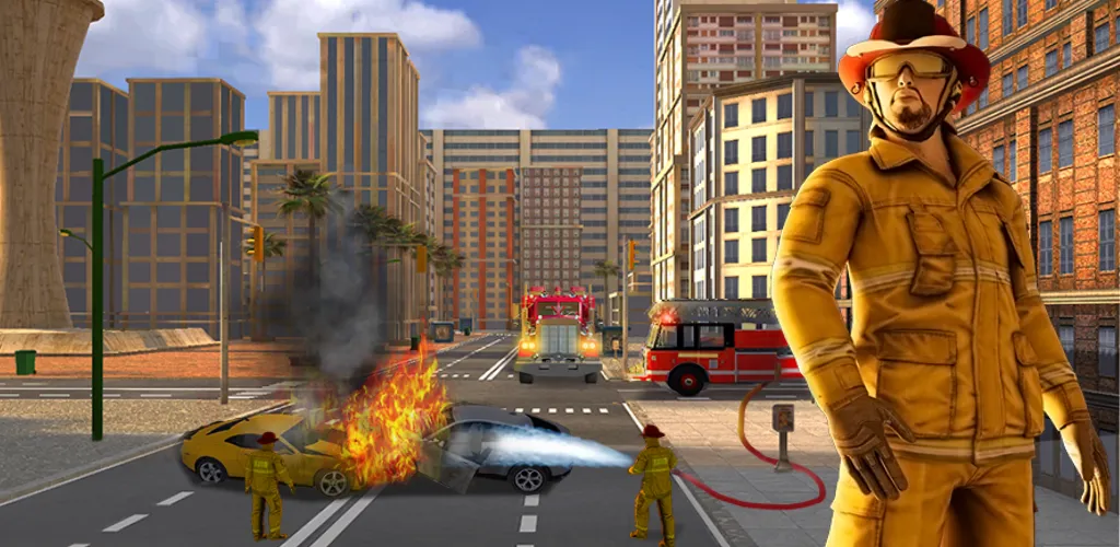 Real Firefighter 3D Simulator (Реальный Пожарник 3D Симулятор) [MOD: Разблокировано] - Скриншот 2