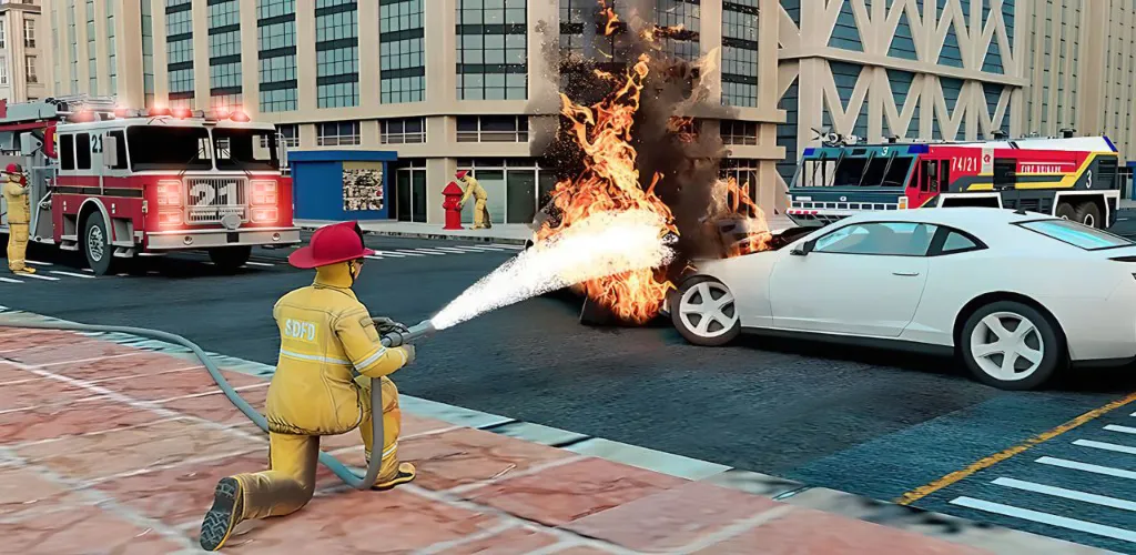 Real Firefighter 3D Simulator (Реальный Пожарник 3D Симулятор) [MOD: Разблокировано] - Скриншот 5