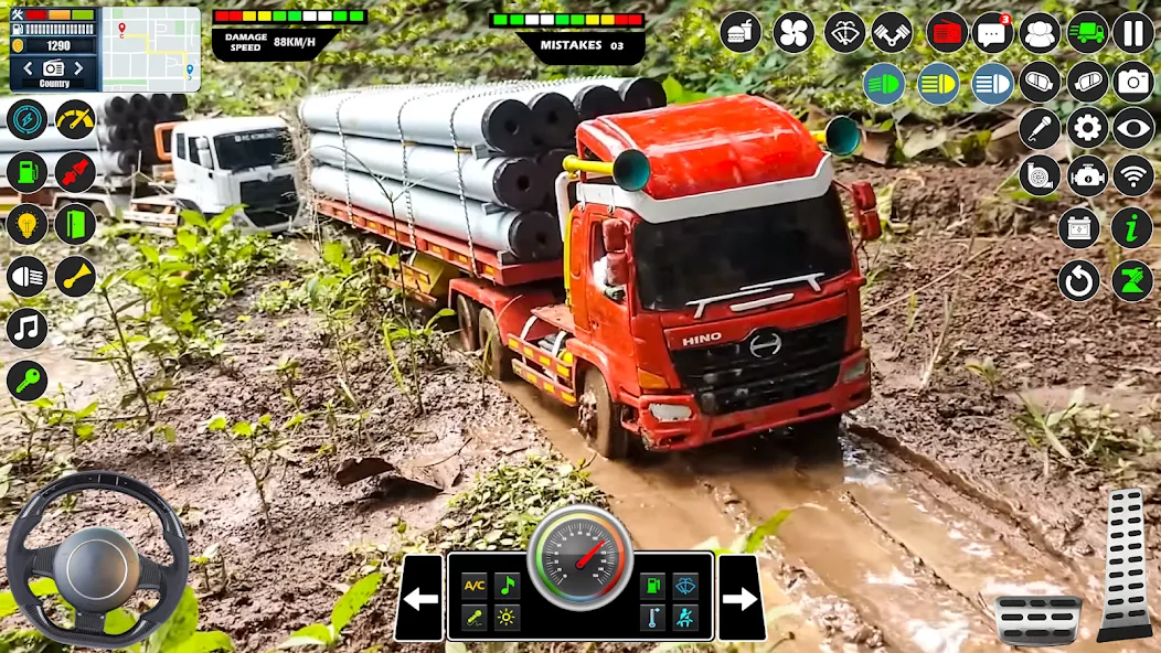 Mud Truck Runner Simulator 3D [MOD: Все разблокировано] - Скриншот 2