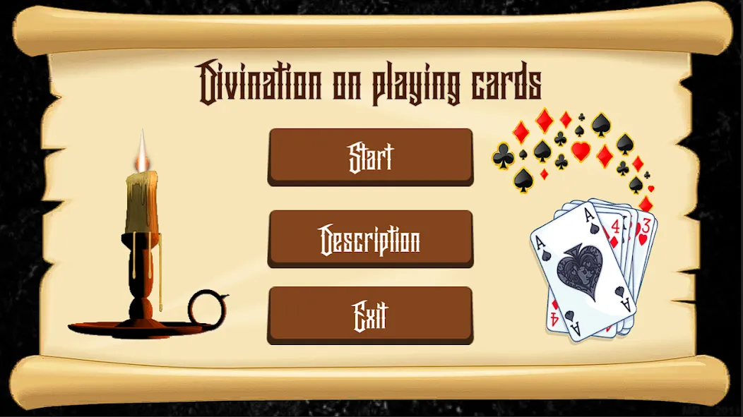 Divination on Playing Cards [MOD: Меню/Много денег] - Скриншот 1