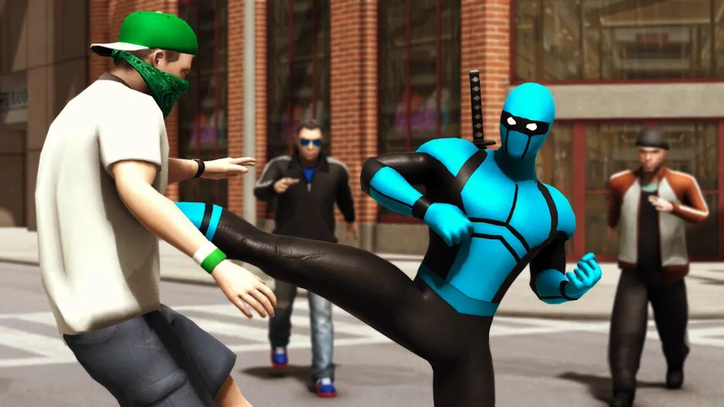 Blue Ninja : Superhero Game (Блу Ниндзя) [MOD: Все разблокировано] - Скриншот 1