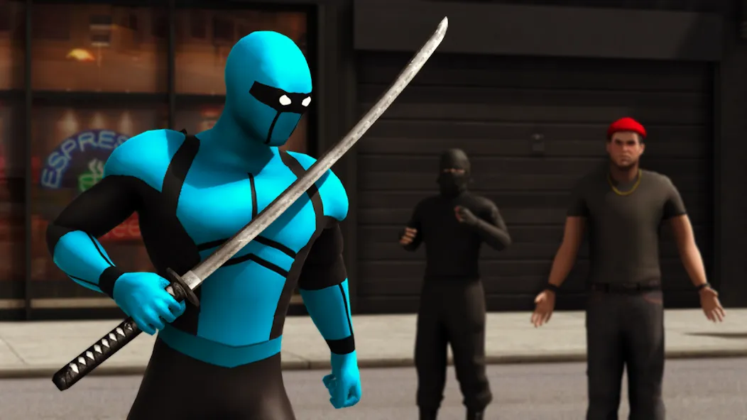 Blue Ninja : Superhero Game (Блу Ниндзя) [MOD: Все разблокировано] - Скриншот 2