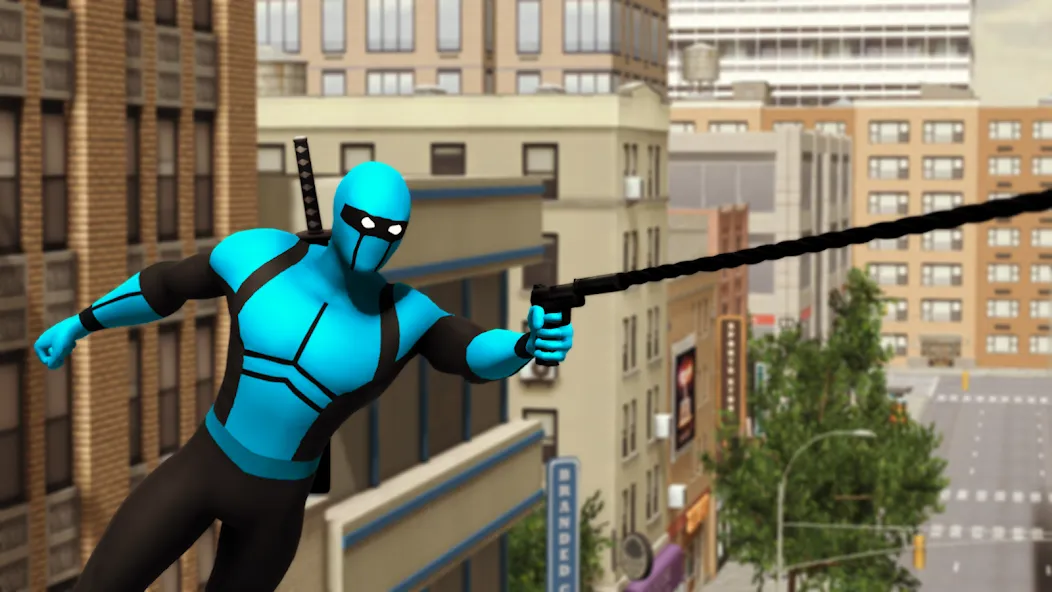 Blue Ninja : Superhero Game (Блу Ниндзя) [MOD: Все разблокировано] - Скриншот 3