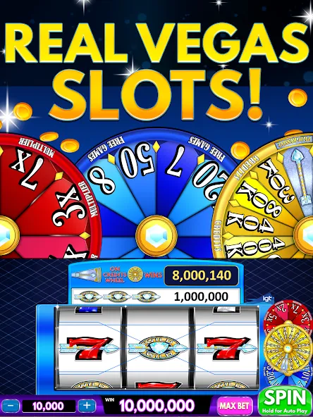 Spin Vegas Slots: Slot Games (Спин Вегас слоты) [MOD: Меню/Много денег] - Скриншот 4