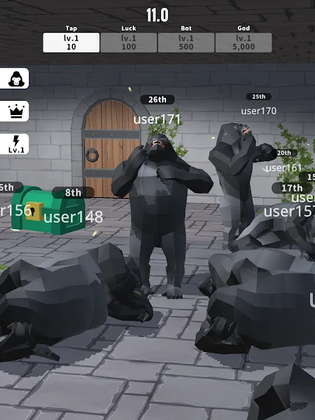 Gorilla Clicker (Горилла кликер) [MOD: Все открыто] - Скриншот 5