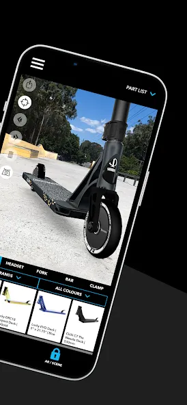 Scooter 3D custom builder (Скутер 3D настраиваемый конструктор) [MOD: Разблокировано] - Скриншот 2