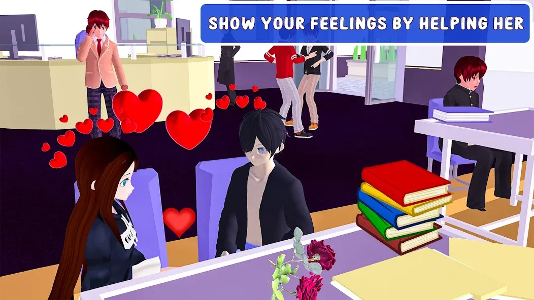 Anime High School Love Story [MOD: Все открыто] - Скриншот 2