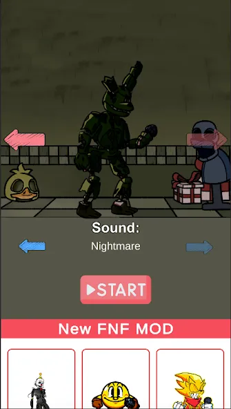 FNF Springtrap Mod Test (Мод Тест) [MOD: Mega Mod/Меню] - Скриншот 2