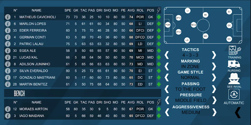 Mobile Football Manager (Мобильный футбольный менеджер) [MOD: Разблокировано] - Скриншот 2