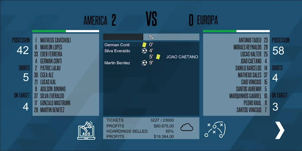 Mobile Football Manager (Мобильный футбольный менеджер) [MOD: Разблокировано] - Скриншот 3