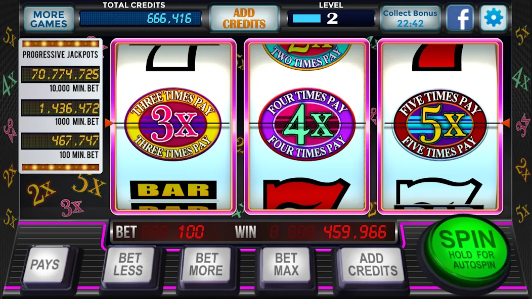 777 Slots Casino Classic Slots (Слоты Казино Классические Слоты) [MOD: Бесконечные деньги] - Скриншот 3