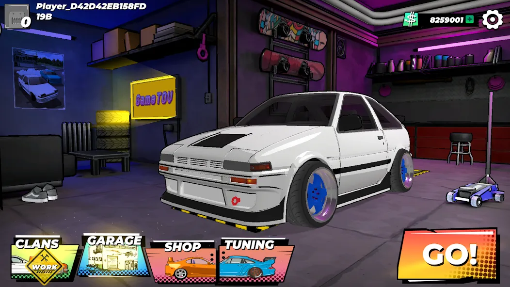 Drift King: Online (Дрифт Кинг) [MOD: Много монет/Энергии] - Скриншот 2