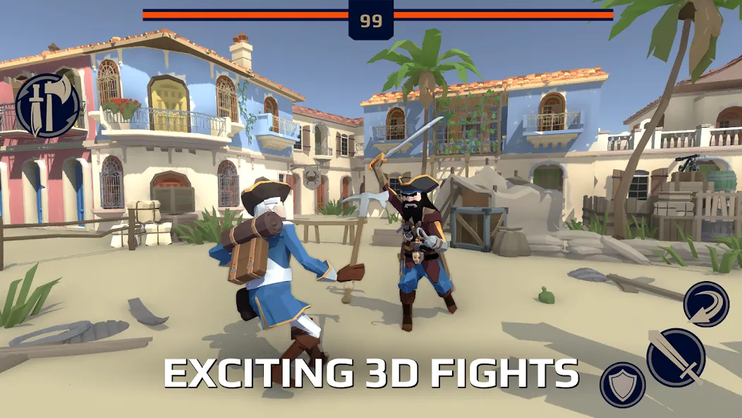 Slash Polygon: Medieval PVP (Слэш Полигон Онлайн ПВП арена) [MOD: Premium/Unlocked] - Скриншот 2