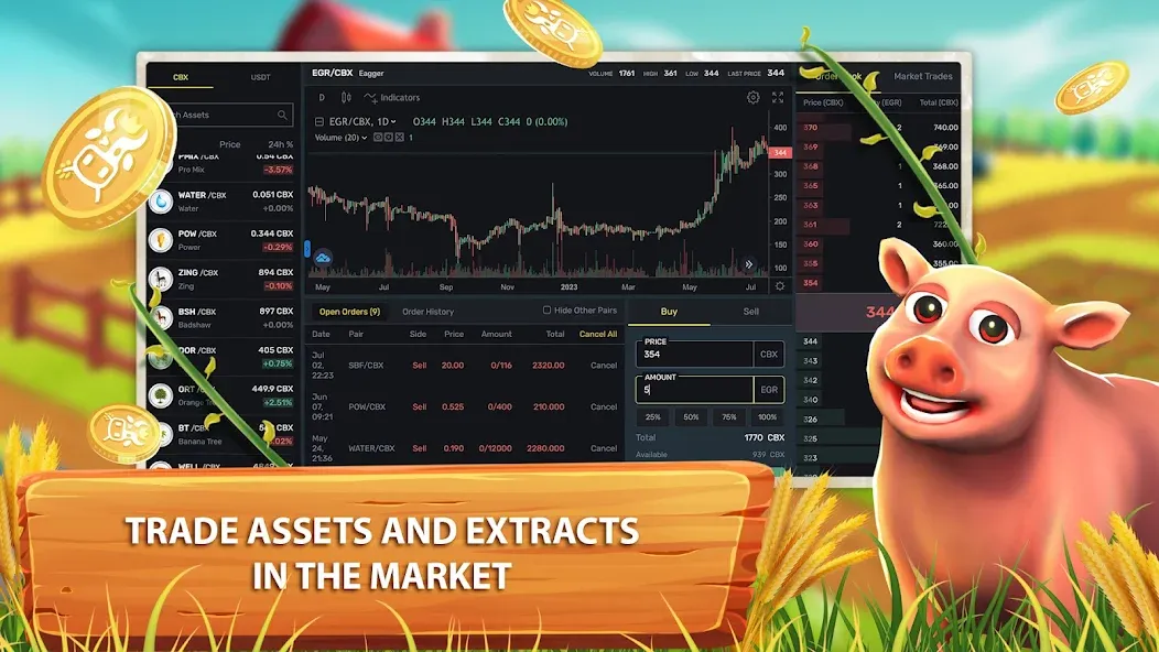 CropBytes: A Crypto Farm Game (КропБайтс) [MOD: Много монет/Энергии] - Скриншот 4