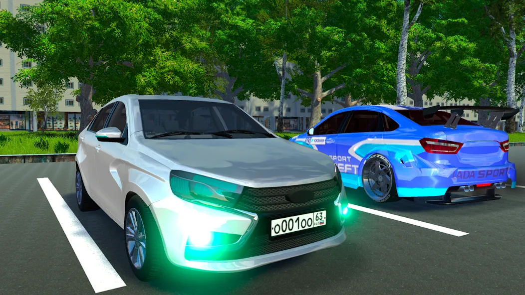 Lada — Russian Car Driving [MOD: Mega Mod/Меню] - Скриншот 1