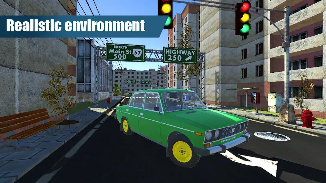 Russian Cars — USSR Version [MOD: Меню/Много денег] - Скриншот 1
