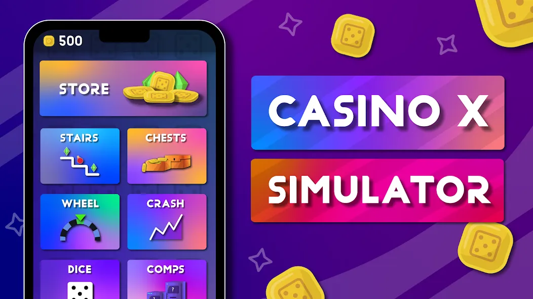 Casino X — Casino Simulator (Казино Икс) [MOD: Много монет/Энергии] - Скриншот 1