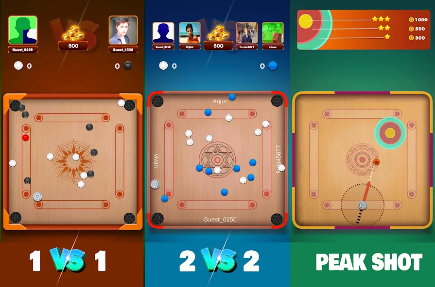 Carrom Board Clash : Pool game (Карром борд пул игра) [MOD: Все открыто] - Скриншот 4