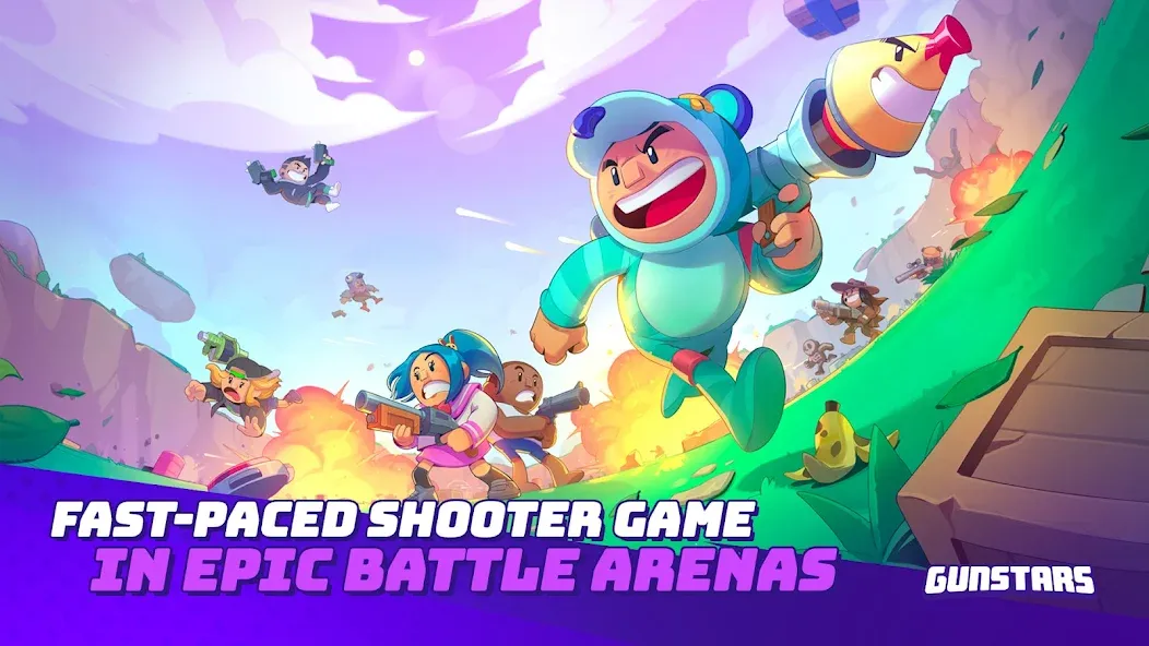 Gunstars — Battle Arena (Ганстарс) [MOD: Mega Mod/Меню] - Скриншот 1