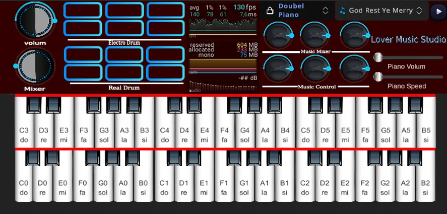 Org Piano:Real Piano Keyboard (Орг Пиано) [MOD: Premium/Unlocked] - Скриншот 3