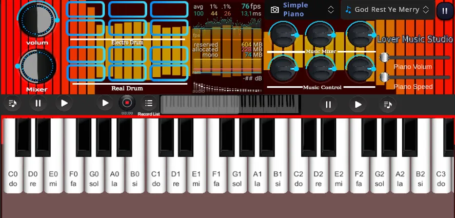 Org Piano:Real Piano Keyboard (Орг Пиано) [MOD: Premium/Unlocked] - Скриншот 4