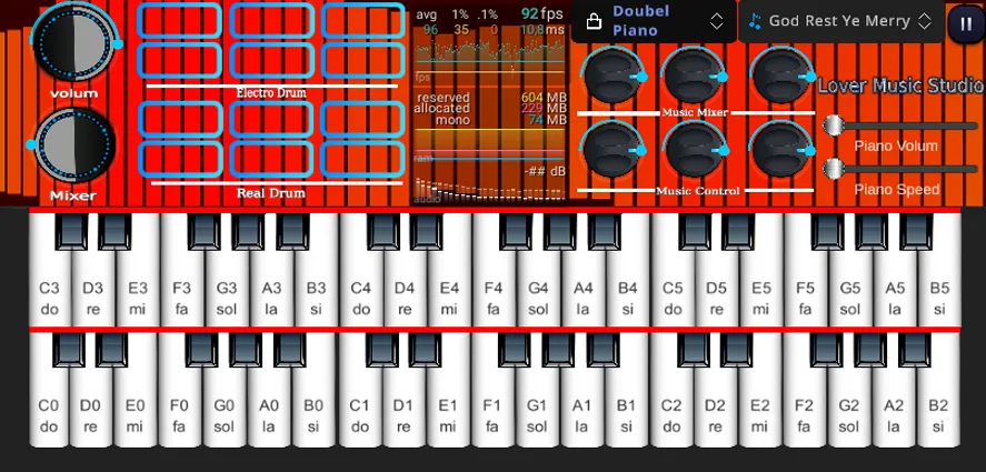 Org Piano:Real Piano Keyboard (Орг Пиано) [MOD: Premium/Unlocked] - Скриншот 5