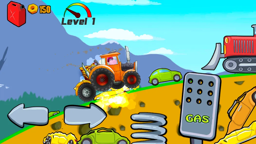 Kids Monster Truck Racing Game [MOD: Меню/Много денег] - Скриншот 3