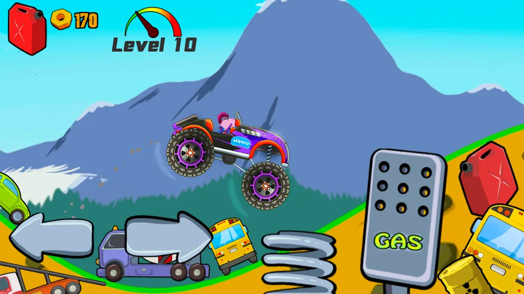 Kids Monster Truck Racing Game [MOD: Меню/Много денег] - Скриншот 4