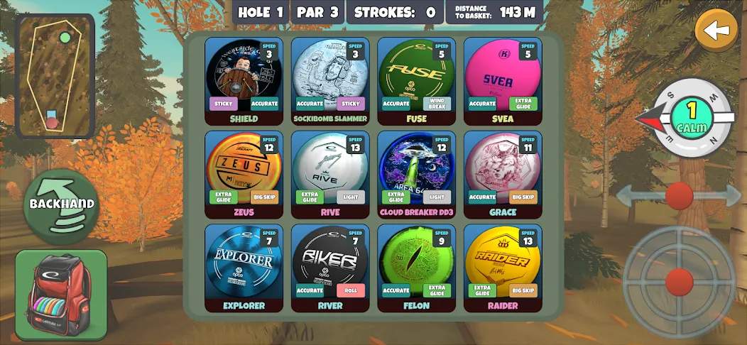 Disc Golf Valley (Диск Гольф Вэлли) [MOD: Все открыто] - Скриншот 3