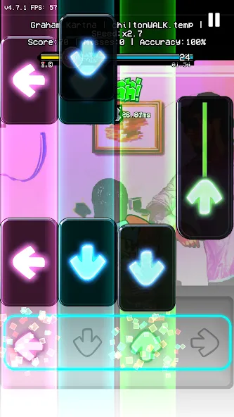OsuAnime Bling Bang Bang Born (Уии Фанкин Етелед ФНФ Мод) [MOD: Мод Меню/Взлом] - Скриншот 3