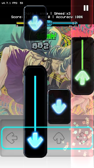 OsuAnime Bling Bang Bang Born (Уии Фанкин Етелед ФНФ Мод) [MOD: Мод Меню/Взлом] - Скриншот 4