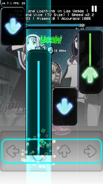 OsuAnime Bling Bang Bang Born (Уии Фанкин Етелед ФНФ Мод) [MOD: Мод Меню/Взлом] - Скриншот 5
