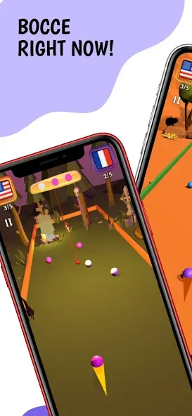 Bocce Ball 3D: Nations League (Бочче Болл 3Д) [MOD: Меню/Много денег] - Скриншот 1