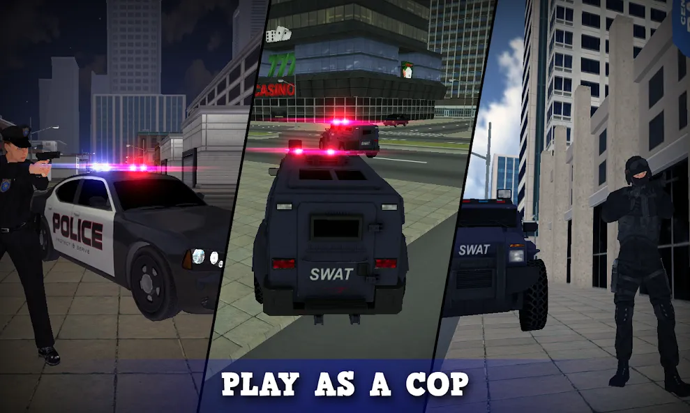 Justice Rivals 3 Cops&Robbers [MOD: Все разблокировано] - Скриншот 1
