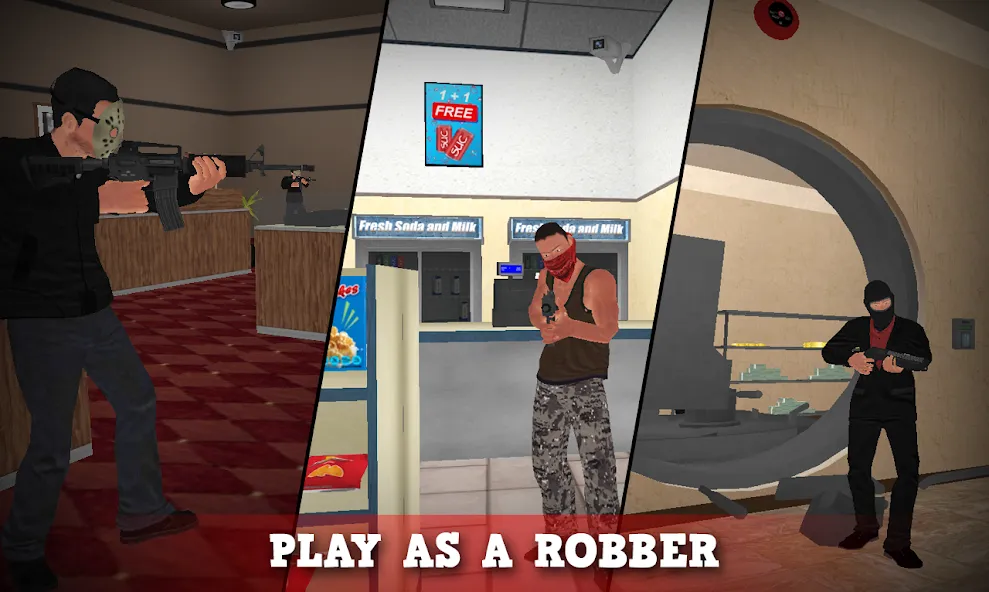 Justice Rivals 3 Cops&Robbers [MOD: Все разблокировано] - Скриншот 2