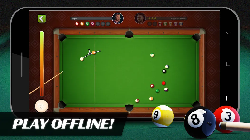 8 Ball Billiards Offline Pool (Балл Бильярд Оффлайн Пул) [MOD: Mega Mod/Меню] - Скриншот 1