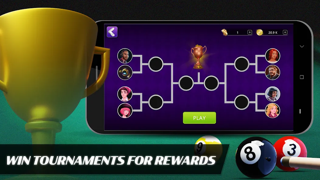 8 Ball Billiards Offline Pool (Балл Бильярд Оффлайн Пул) [MOD: Mega Mod/Меню] - Скриншот 3