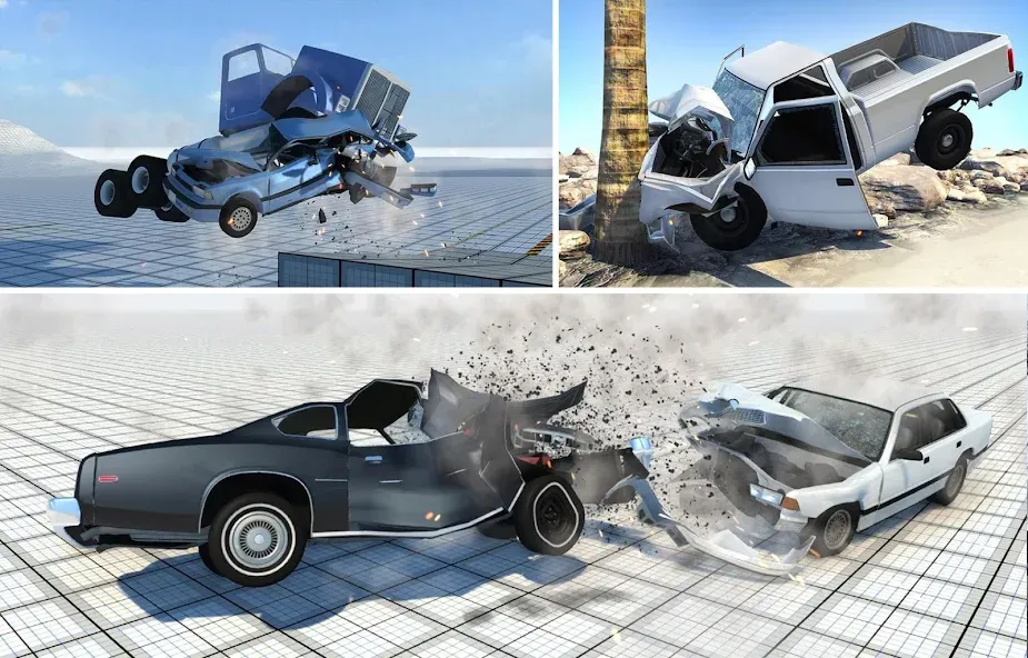 Car Crash Damage Engine Wreck (Кар Крэш Дамаг Энджин Врек) [MOD: Меню/Много денег] - Скриншот 3