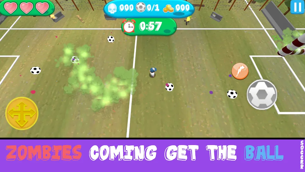 Soccer Apocalypse Survival (Соккер Апокалипсис Сурвивал) [MOD: Меню/Много денег] - Скриншот 3