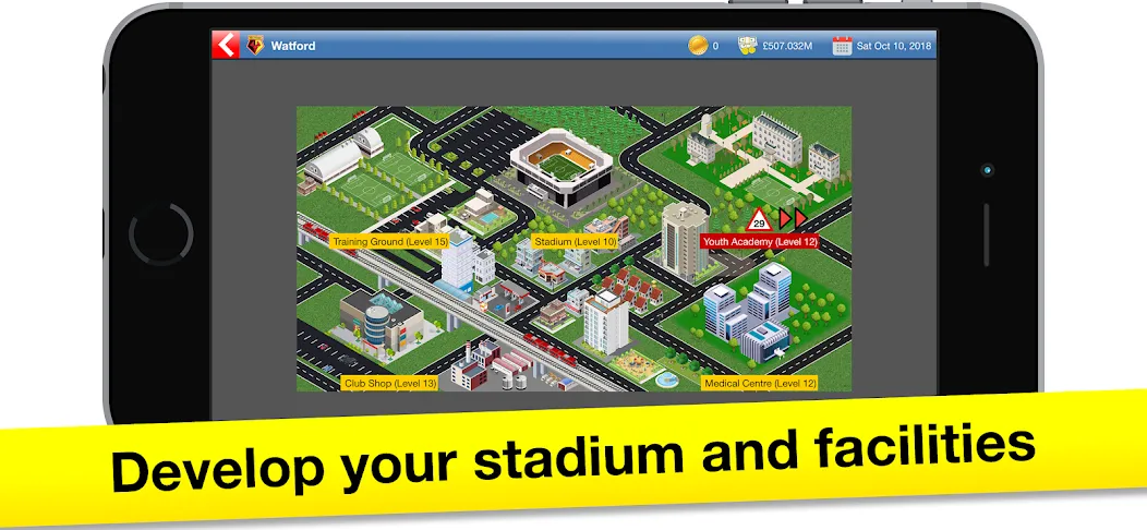 Soccer Tycoon: Football Game [MOD: Меню/Много денег] - Скриншот 2