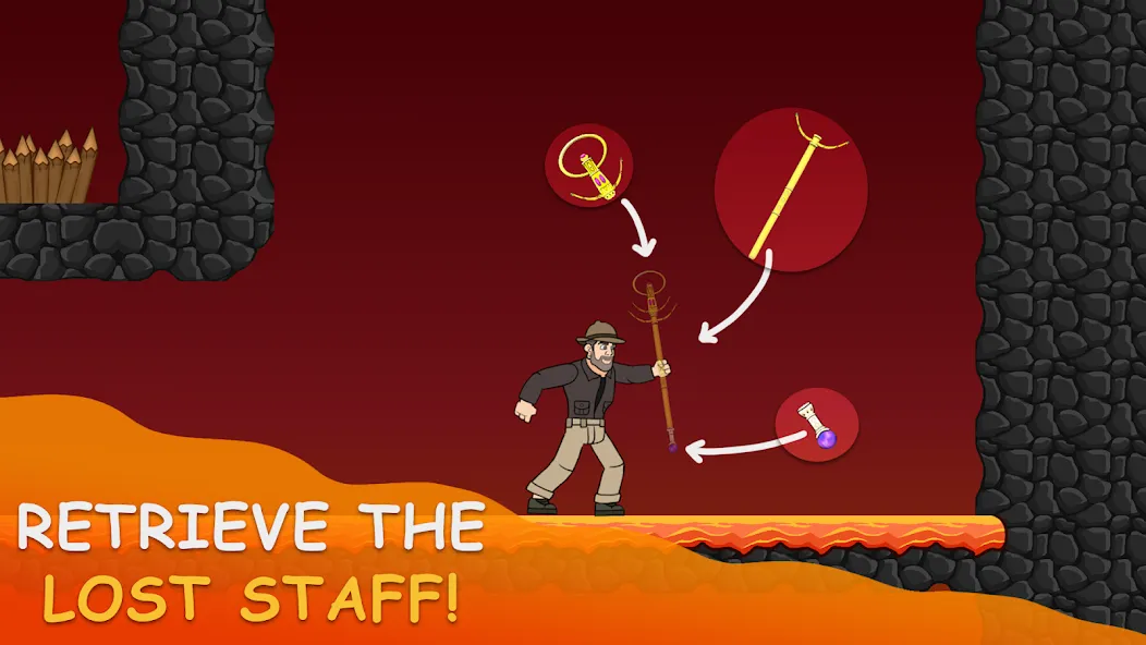 Volcano Escape (Вулканическое бегство) [MOD: Premium/Unlocked] - Скриншот 5