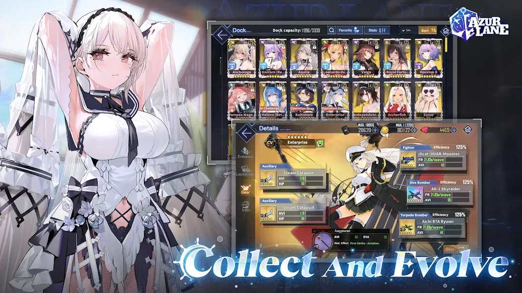 Azur Lane (Азур Лейн) [MOD: Много монет/Энергии] - Скриншот 2