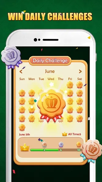 Solitaire Puzzle : Card Jigsaw (Солитер головоломка) [MOD: Бесконечные деньги] - Скриншот 5
