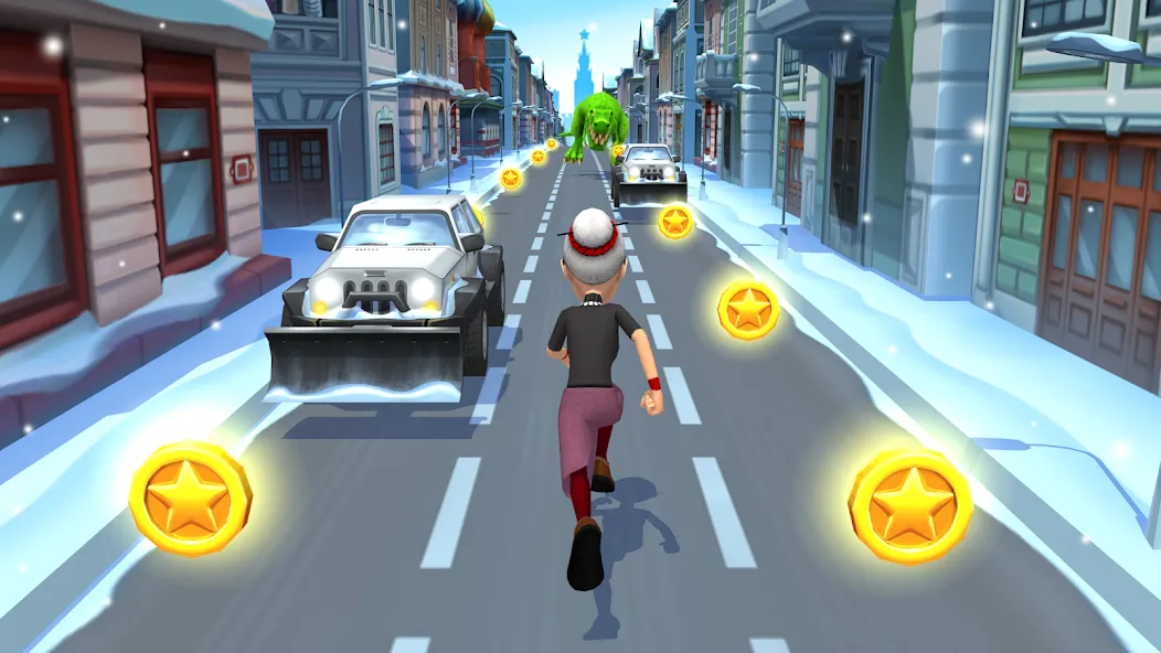 Angry Gran Run — Running Game (Энгри Гран Ран) [MOD: Разблокировано] - Скриншот 1