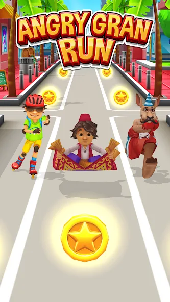 Angry Gran Run — Running Game (Энгри Гран Ран) [MOD: Разблокировано] - Скриншот 4