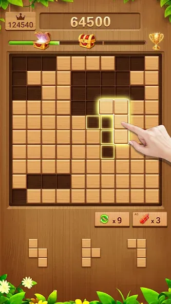 Wood Block Puzzle Addictive [MOD: Premium/Unlocked] - Скриншот 4
