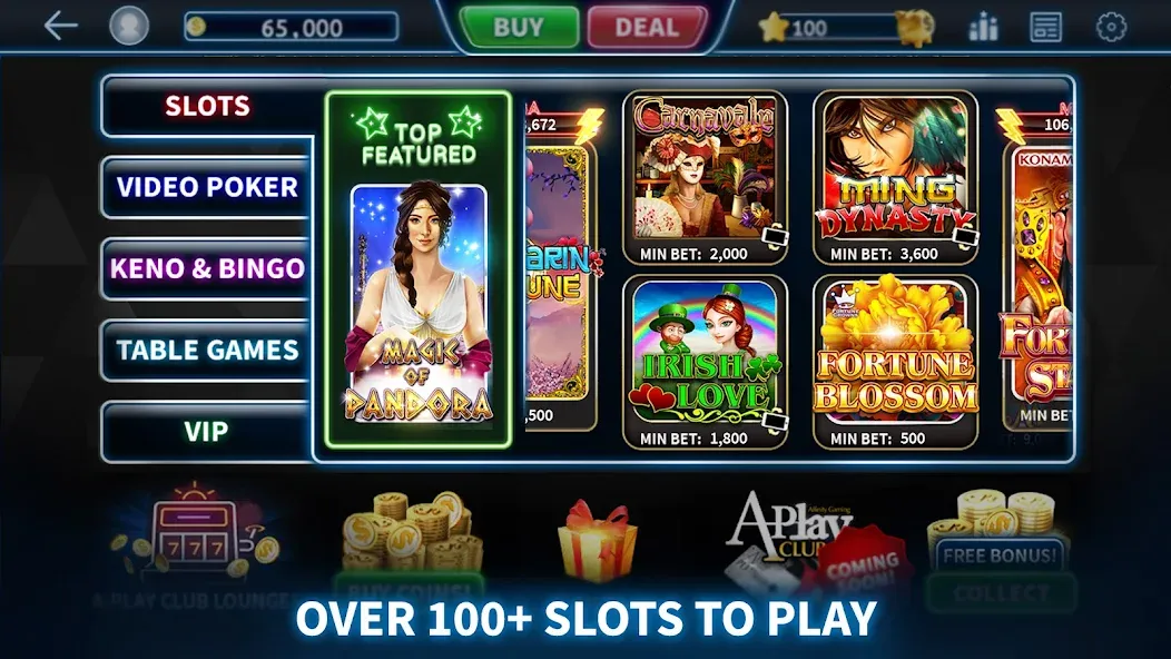 A-Play Online — Casino Games [MOD: Все открыто] - Скриншот 2