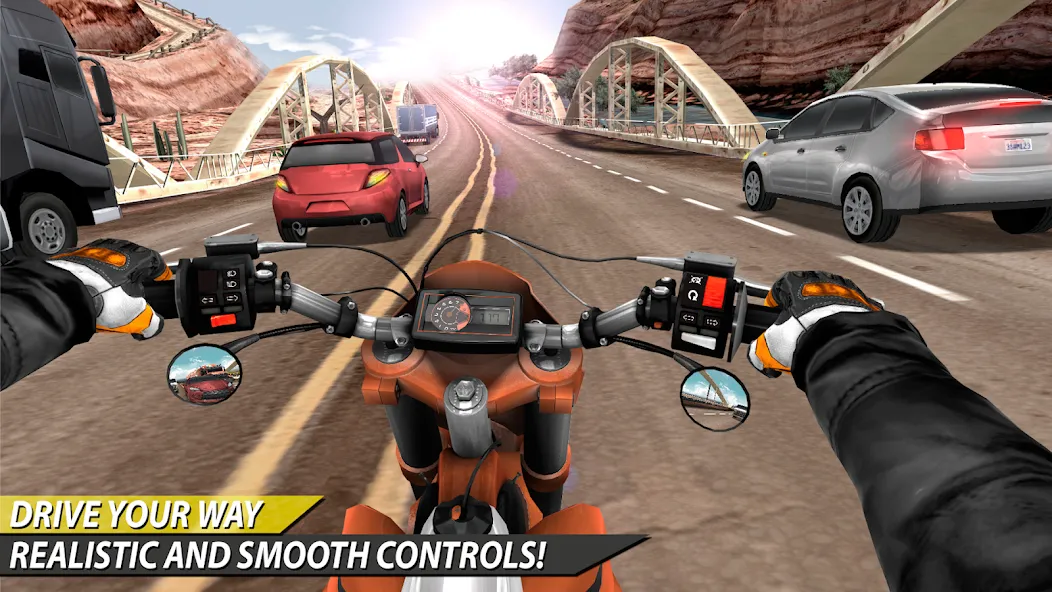 Moto Rider In Traffic (Мото Райдер в Трафике) [MOD: Premium/Unlocked] - Скриншот 3